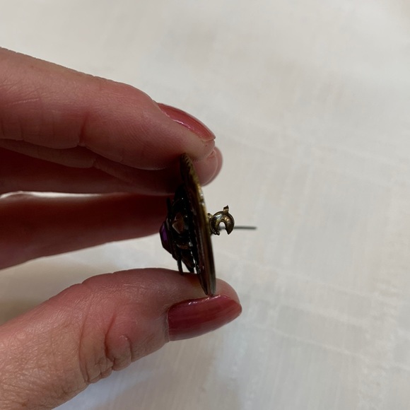 Copper-tone Brooch Scarf Pin, Vintage, Costume - Picture 5 of 5